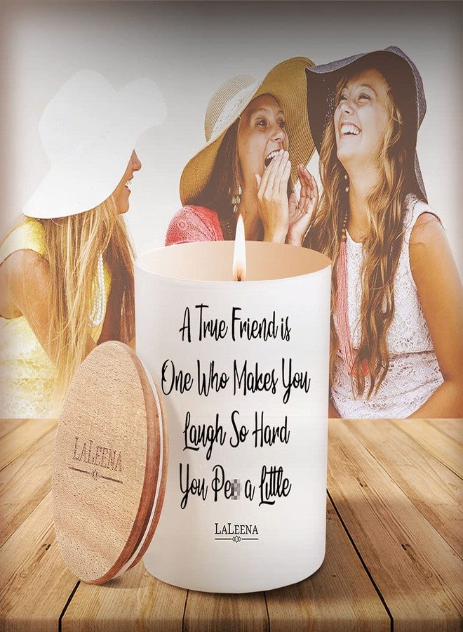 LaLeena Friendship Candle Gifts for Friends - Scented Candle - Luxury Candles for Home - Scented - Birthday Gifts for Friend (Jasmine, Large 14 oz) - Image 2
